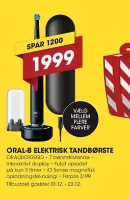 Punkt1 Oral-b elektrisk tandbørste tilbud