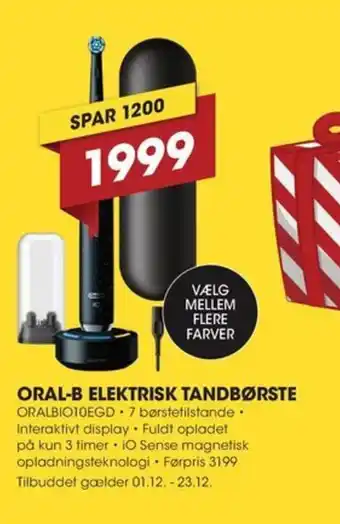 Punkt1 Oral-b elektrisk tandbørste tilbud