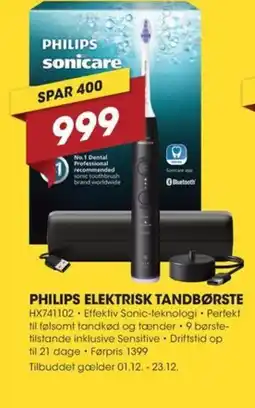 Punkt1 Philips elektrisk tandbørste tilbud