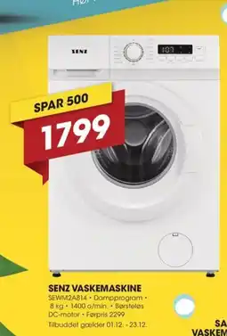 Punkt1 Senz vaskemaskine tilbud