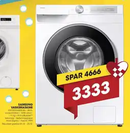 Punkt1 Samsung vaskemaskine tilbud