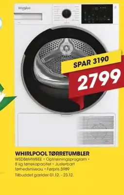 Punkt1 Whirlpool tørretumbler tilbud