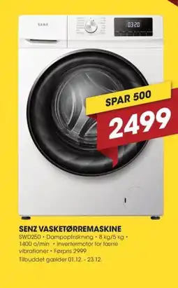 Punkt1 Senz vasketørremaskine tilbud