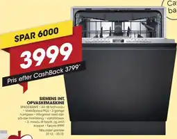 Punkt1 Siemens int. opvaskemaskine tilbud