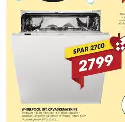 Punkt1 Whirlpool int. opvaskemaskine tilbud