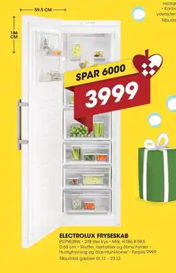 Punkt1 Electrolux fryseskab tilbud
