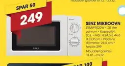 Punkt1 SENZ MIKROOVN SEMW1020W tilbud