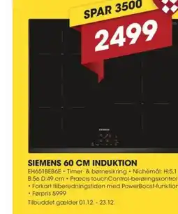 Punkt1 Siemens induktion tilbud