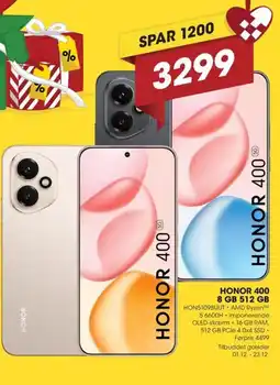 Punkt1 Honor 400ⓡ 8 gb 512 gb tilbud