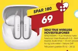 Punkt1 Senz true wireless hovedtelefoner tilbud
