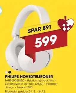 Punkt1 Philips hovedtelefoner tilbud