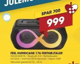 Punkt1 Feel hurricane 176 festhøjtaler tilbud