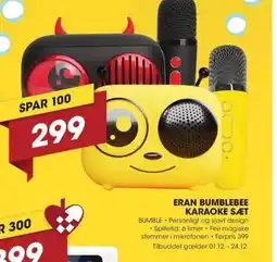 Punkt1 Eran bumblebee karaoke sæt tilbud