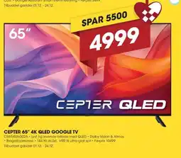 Punkt1 Cepter 65" 4k qled google tv tilbud