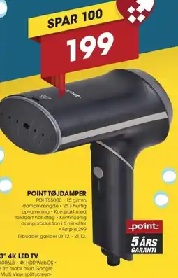 Punkt1 Point tøjdamper tilbud