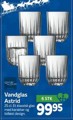 Din Isenkræmmer Vandglas Astrid tilbud