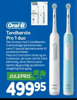 Din Isenkræmmer Tandbørste Pro 1 duo tilbud