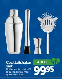 Din Isenkræmmer Cocktailshaker sæt tilbud