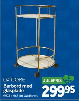 Din Isenkræmmer Barbord med glasplade tilbud