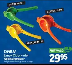 Din Isenkræmmer Lime-, Citron- eller Appelsinpresser tilbud