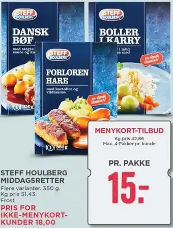MENY Steff Houlberg Middagsretter 350 g tilbud