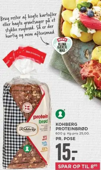 MENY Kohberg Proteinbrød 600g tilbud