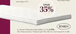SENG Jensen Starrose topmadras tilbud