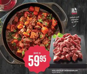 MENY Gullasch Af Okseinderlår 600g tilbud