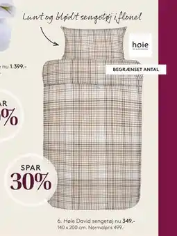 SENG Høie David sengetøj tilbud