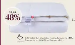 SENG Ringsted Dun Classic Lux moskusdundyne tilbud