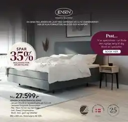 SENG JENSEN J4 KONTINENTALSENG tilbud