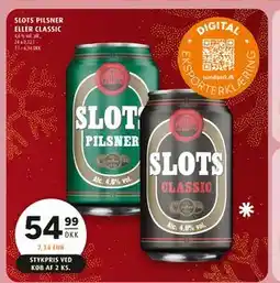 Scandinavian Park SLOTS PILSNER ELLER CLASSIC tilbud