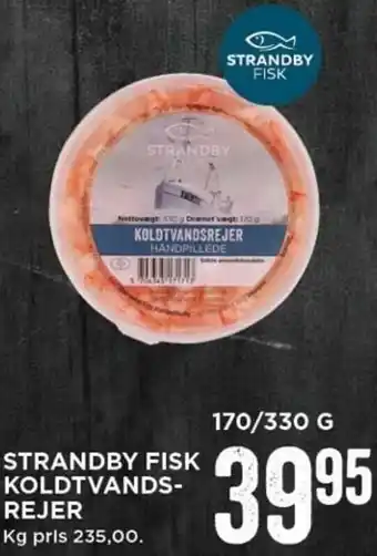 MENY Strandby Fisk Koldtvands-Rejer 170-330g tilbud