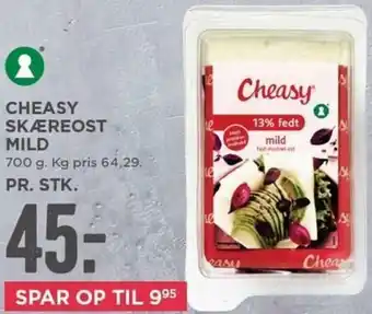 MENY Cheasy Skæreost Mild 700g tilbud