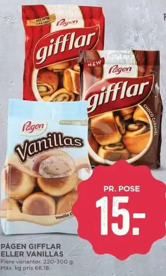 Pågen Gifflar Eller Vanillas 220-300g