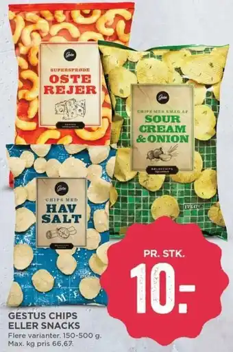 MENY Gestus Chips Eller Snacks tilbud