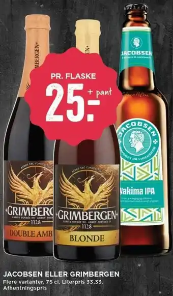 MENY Jacobsen Eller Grimbergern tilbud