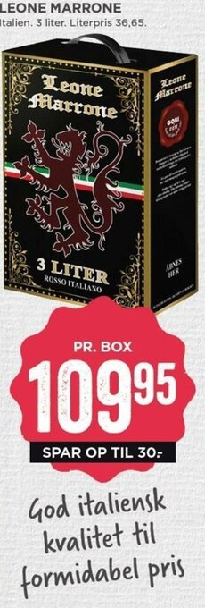 MENY Leone Marrone 3 Liter tilbud