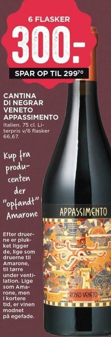 MENY Cantina Di Negrar Veneto Appassimento tilbud