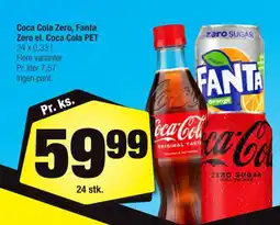 Calle Coca Cola Zero, Fanta Zero el. Coca Cola PET tilbud