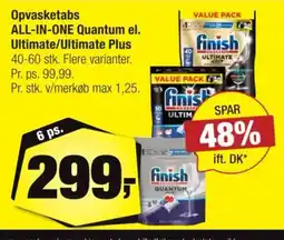 Calle Opvasketabs ALL-IN-ONE Quantum el. Ultimate/Ultimate Plus tilbud
