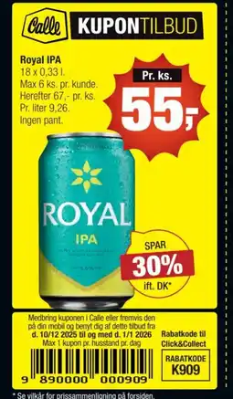 Calle Royal IPA tilbud