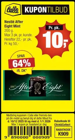 Calle Nestlé After Eight Mint tilbud