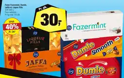 Calle Fazer Fazermint, Dumle, Jaffa el. Liquer Fills tilbud