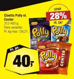 Calle Cloetta Polly el. Center tilbud