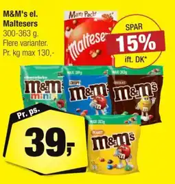 Calle M&M's el. Maltesers tilbud