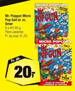 Calle Mr. Popgun Micro Pop Salt el. m. Smør tilbud