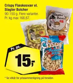 Calle Crispy Flæskesvær el. Slagter Bolcher tilbud