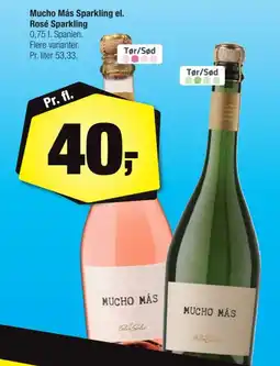 Calle Mucho Más Sparkling el. Rosé Sparkling tilbud