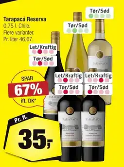 Calle Tarapacá Reserva tilbud